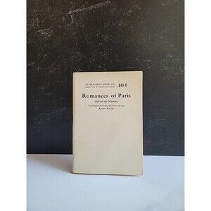 Romances Of Paris By Alfred De Musset Paperback